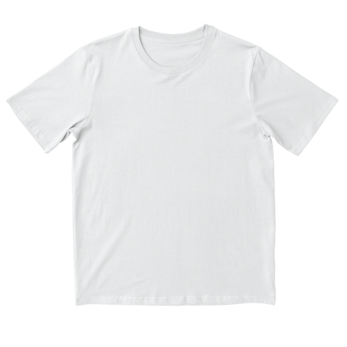 Tricou alb pregătit pentru personalizare